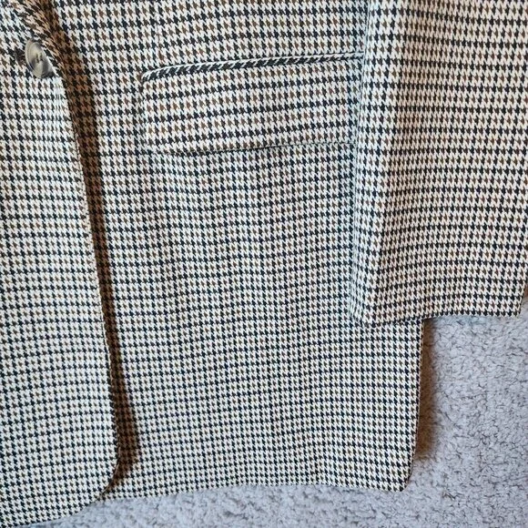 NEW Maurices Women's Double Breasted Blazer Jacket Houndstooth Tan/Brown Size XL - Picture 5 of 15